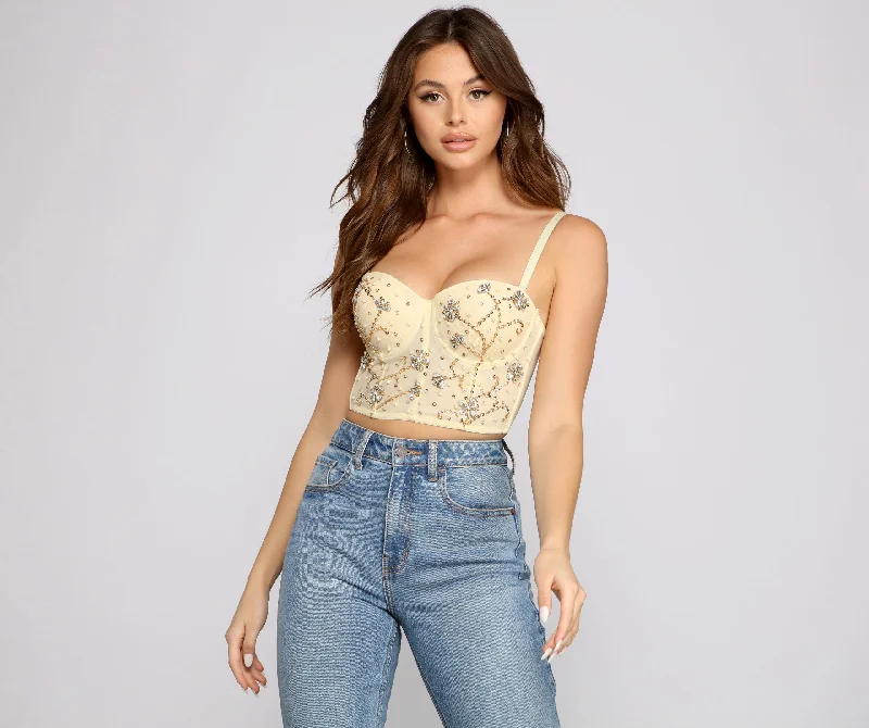 Daily Special Feelin' Flawless Embellished Bustier