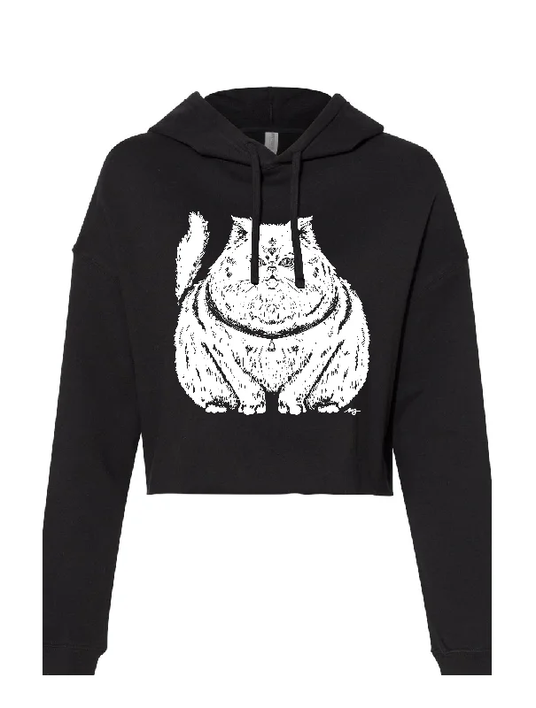 Deal of the Day Plump Cat · Cropped Hoodie