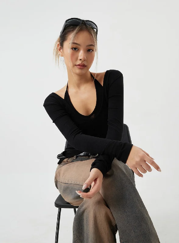 Take Action Layered Cropped Top Set CM303