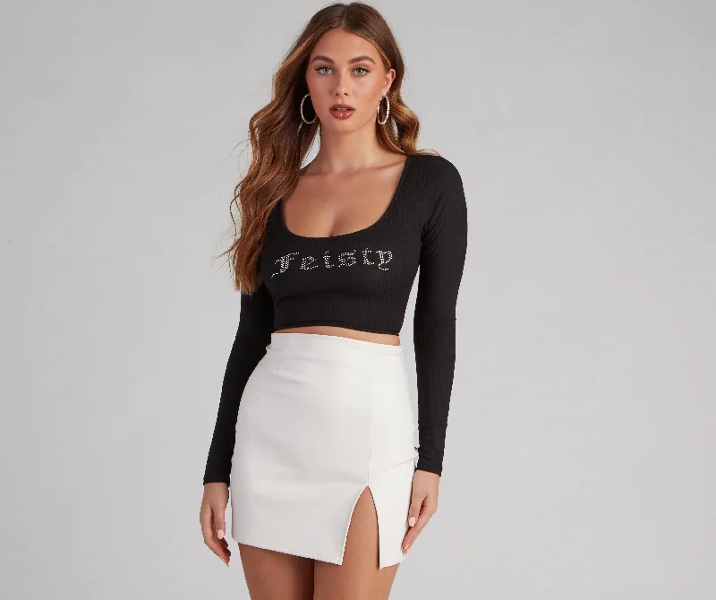 Weekend Deals That Impress Feisty Chic Strappy Back Crop Top