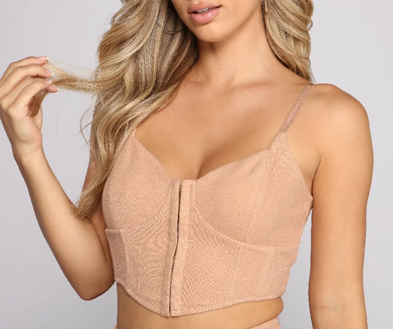 Best Seller Casually Slay Bustier Crop Top