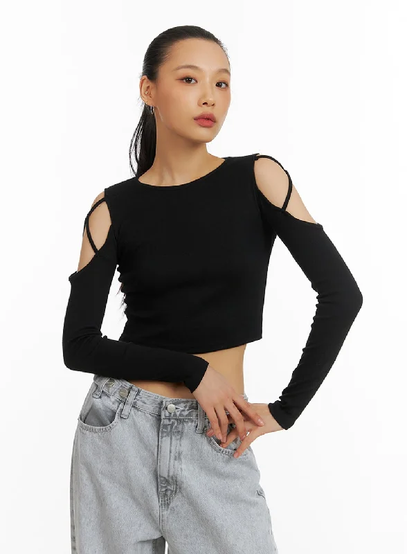 Weekend Specials to Cherish X-Strap Cut-Out Crop Top IA417