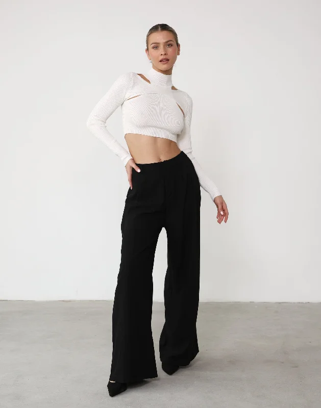 Value Deals Kealey Long Sleeve Top (White)