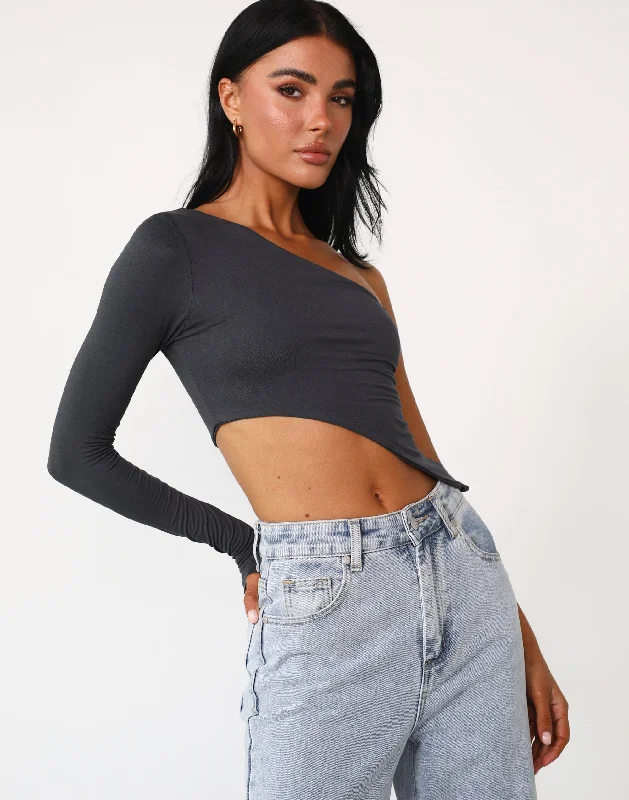 Weekend Extravaganza: Shop Now Penton Long Sleeve Top (Charcoal)