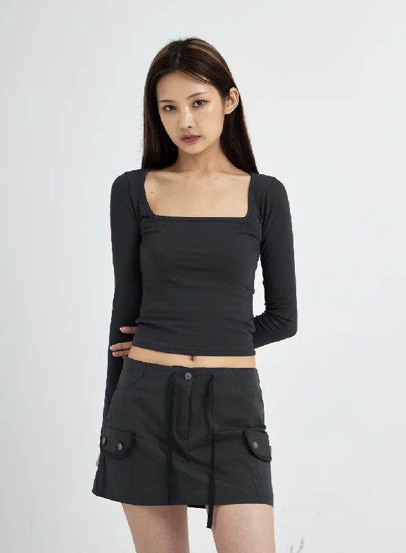 Weekend Discounts You Deserve Square Crop Long Sleeve T-Shirt CS13