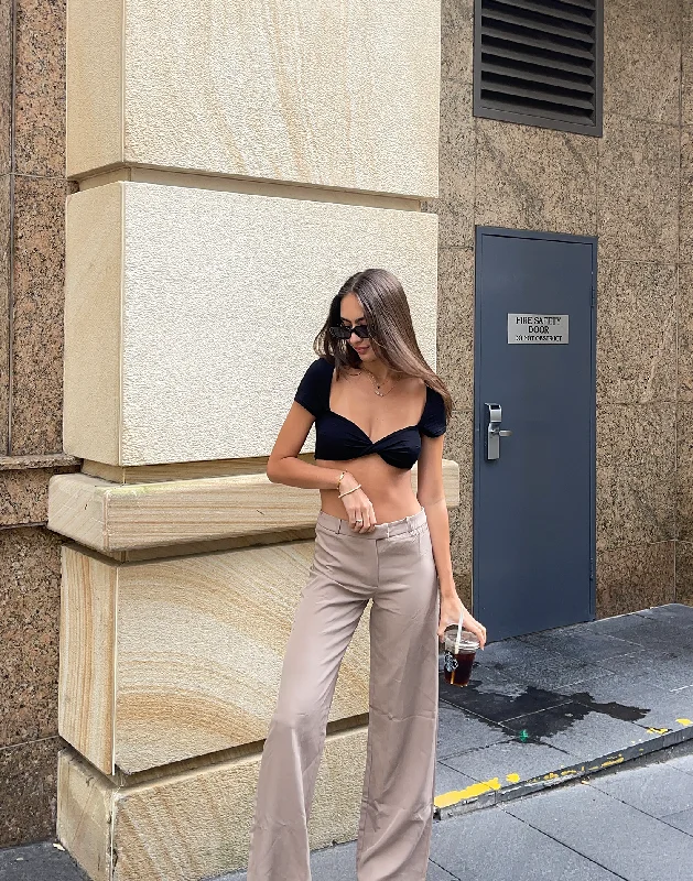 Weekend Offers That Shine Tylah Crop Top (Black)