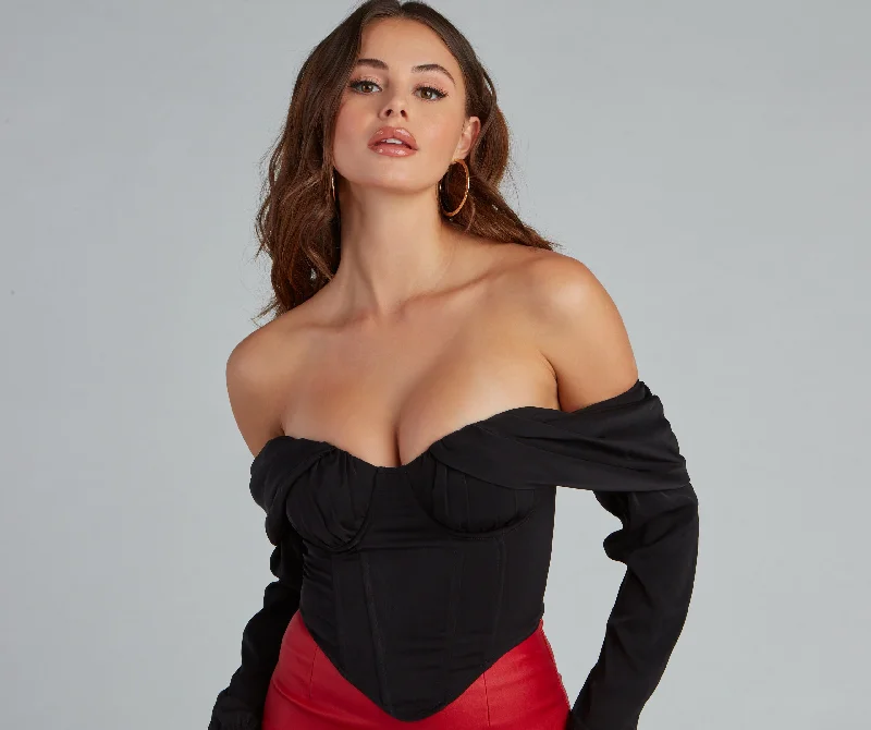 Mega Discount Love Story Satin Corset Top