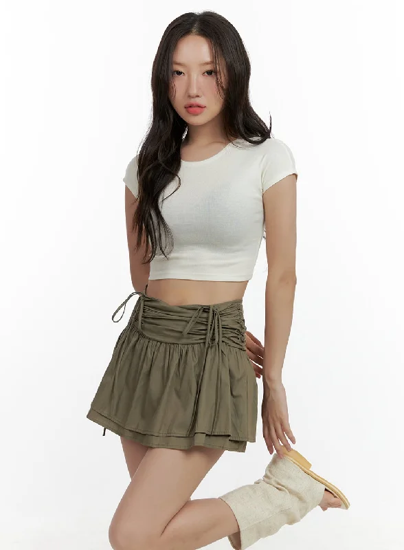 Weekend Shopping Bliss Basic Cotton Crop Top CL410