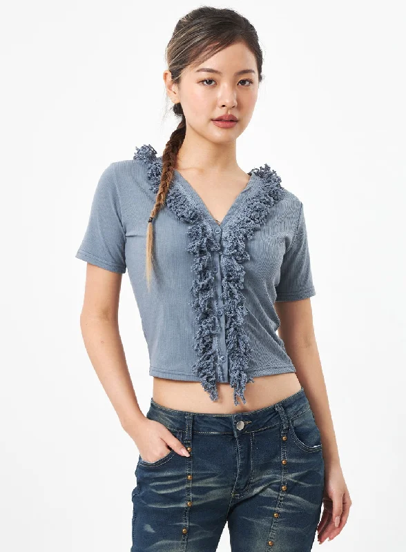 Deal Alert Fringe Button Top CA304
