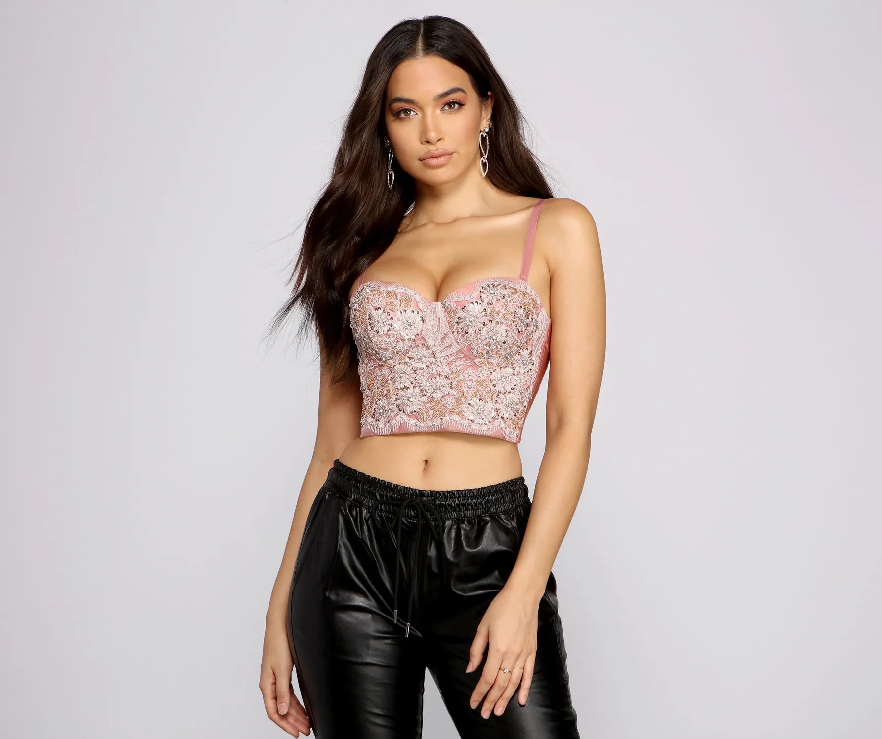 Weekend Specials to Relish Effortlessly Embellished Cropped Bustier