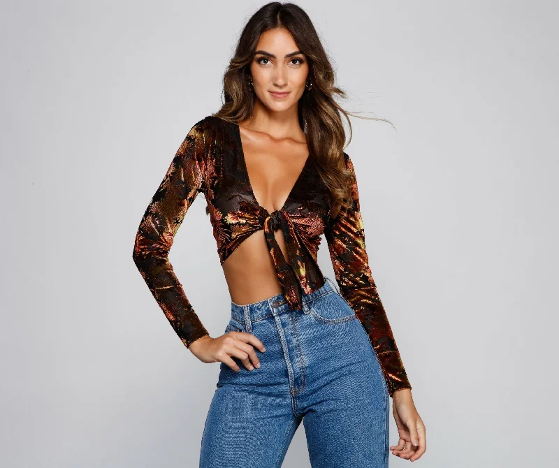 Weekend Deals That Wow Alluringly Chic Tie-Front Top