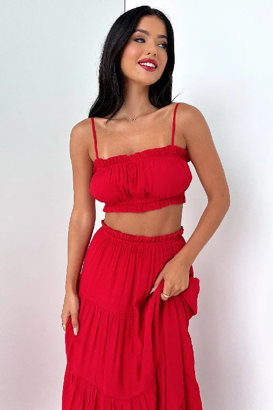 Weekend Savings Bonanza Selina Crop - Red