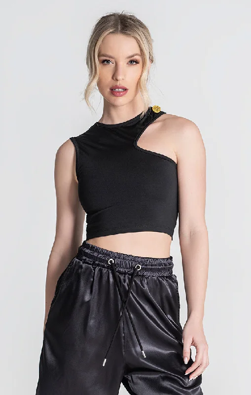 Weekend Specials to Indulge In Black Treasure Asymmetric Top