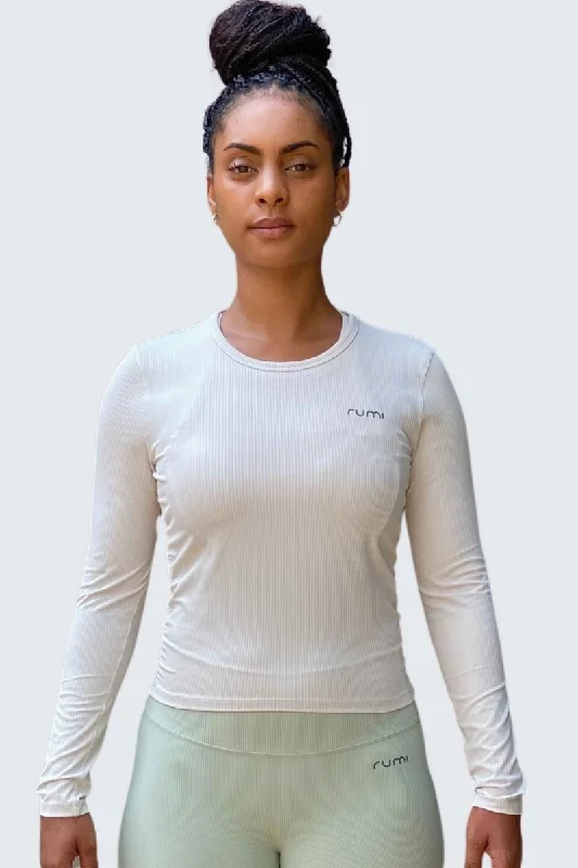 Huge Savings W SunRib Fit Tee Long-Sleeve - Snow