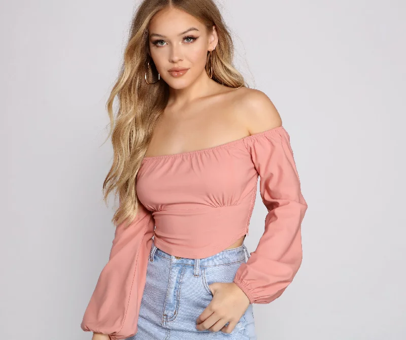 Midnight Madness Chic Trends Cropped Corset Top