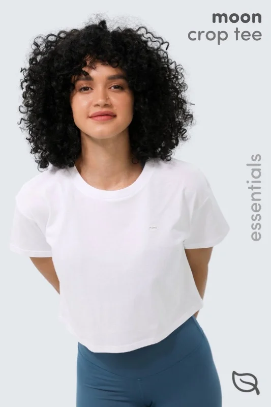 Weekend Specials to Relish W Moon Tee Cropped - Snow