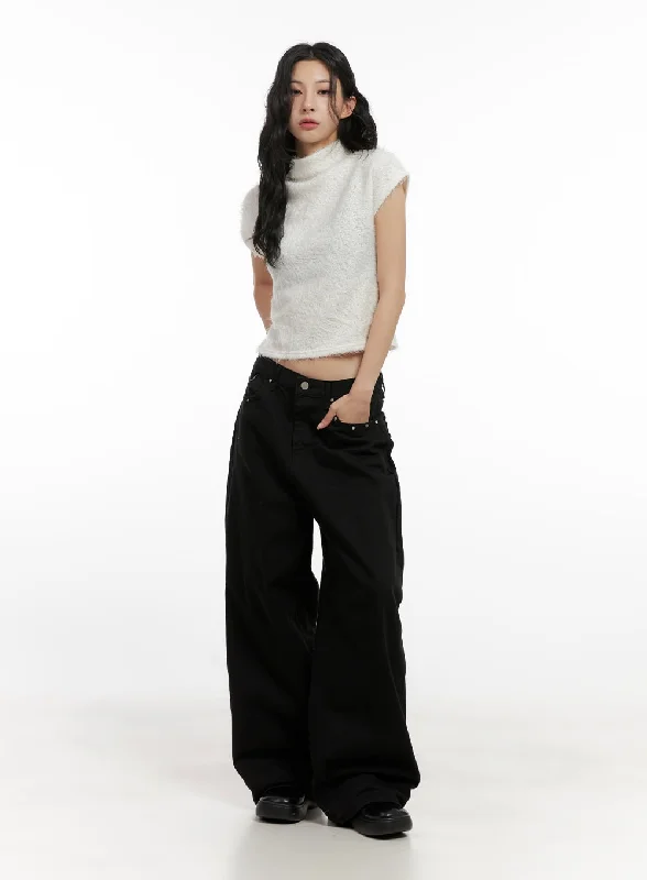 Lowest Rates Chic Turtle Neck Crop Tee CN416