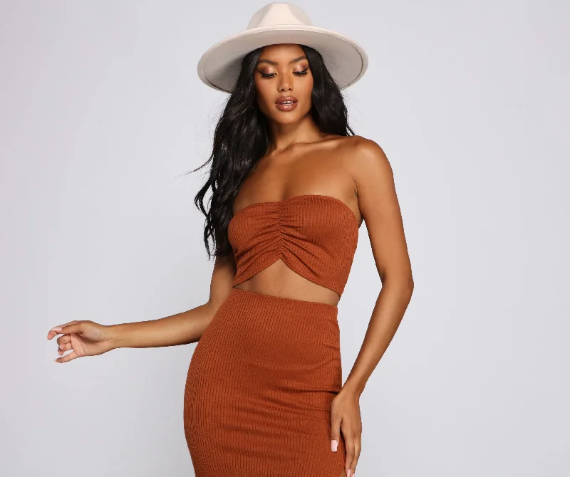 Savings Event So Stunning Ruched Tube Top