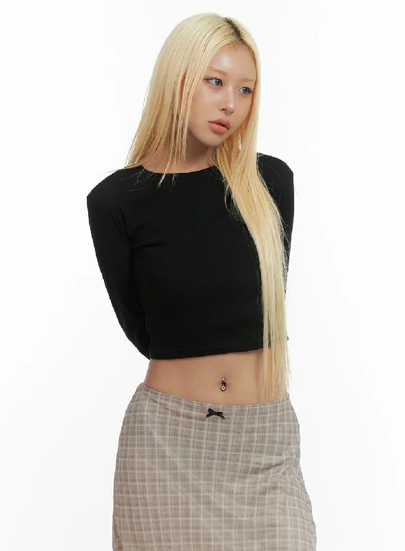 Online Exclusive Cut Out Slim-Fit Crop Top CO414