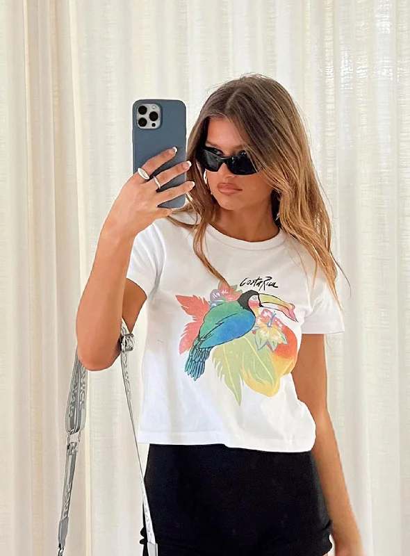 Mega Sale Costa Rica Tee White