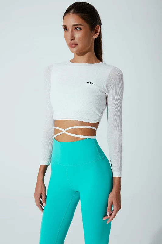 Weekend Offers That Dazzle Archangel Long Sleeve Top - White