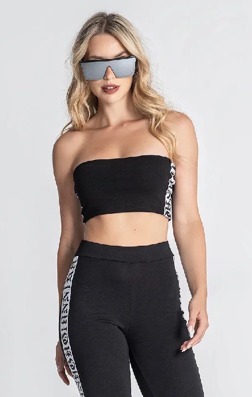 Weekend Extravaganza: Shop Now Black Message Top
