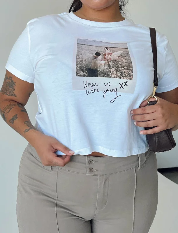 Special Buy Shake It Graphic Tee White Curve