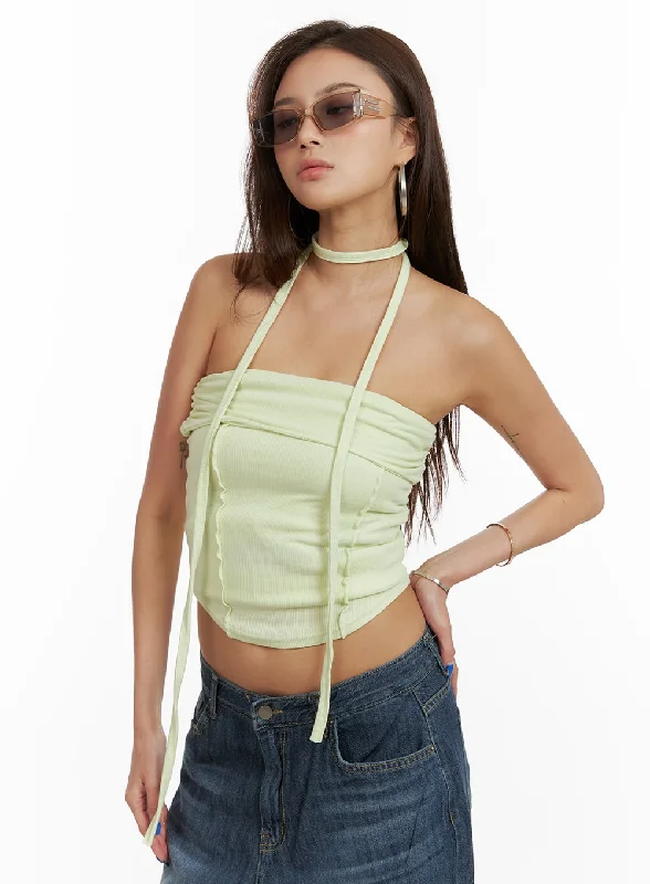 The Best Deal Summer Pastel Tube Top with Thin Scarf Set CY431