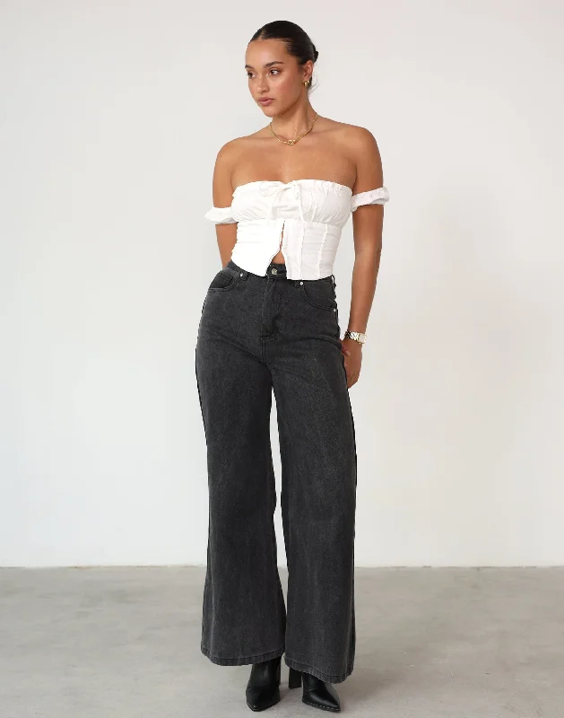 Overstock Clearance In Love Corset Top (White)