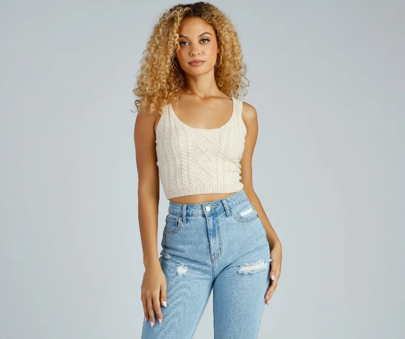 Great Deal Autumn Harvest Scoop Neck Crop Tank