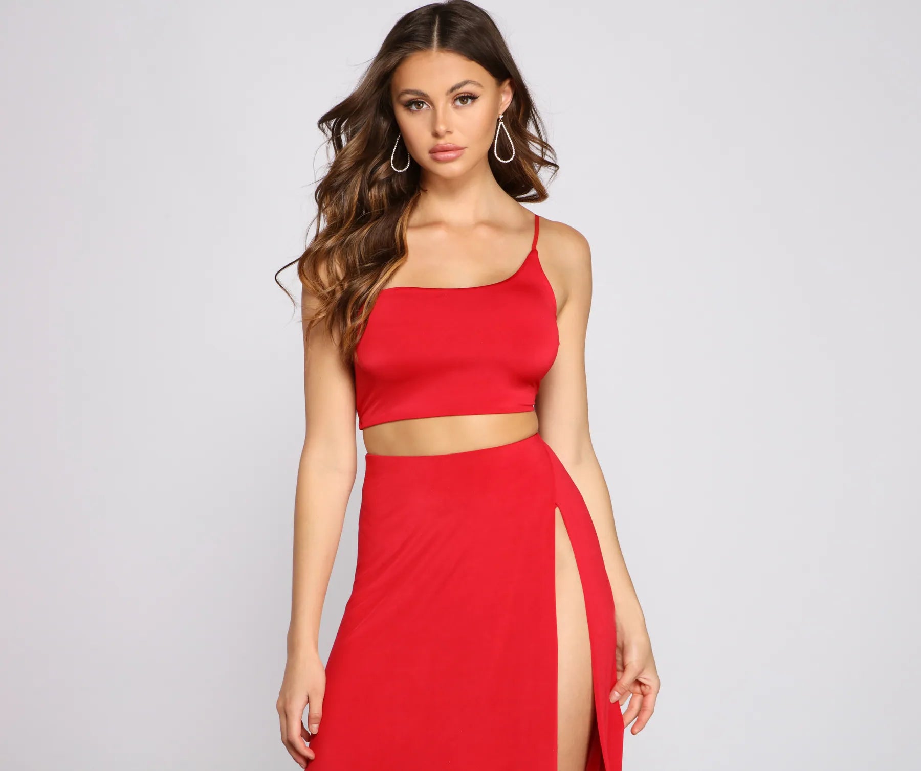 Weekend Offers That Shine Bold Impressions One Shoulder Crop Top