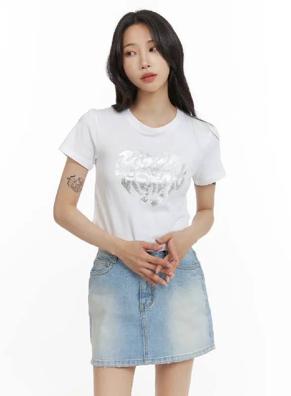 Weekend Savings Sensation Graphic Crop Tee CM426