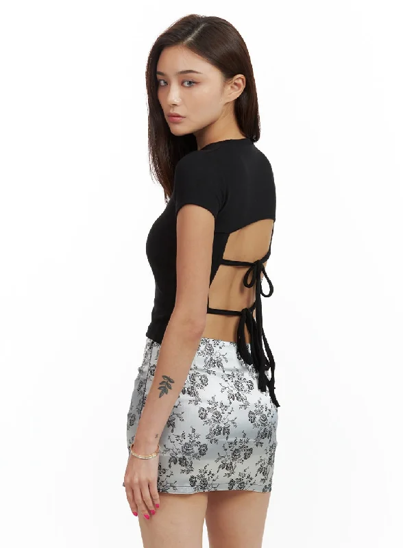 Unbeatable Prices Back Ribbon Crop Top CU417