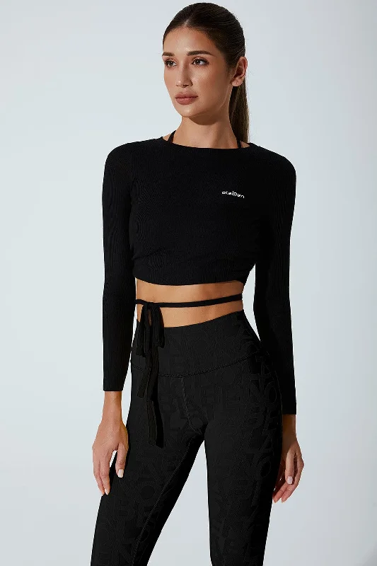Weekend Bargains to Celebrate Archangel Long Sleeve Top - Black
