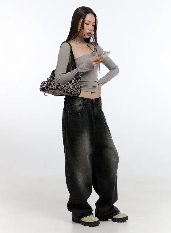 Weekend Special Chic One-Shoulder Top with Bolero CN401