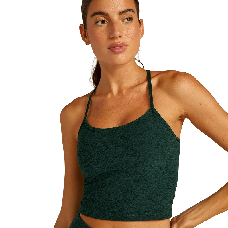 Weekend Offers That Dazzle Women's Spacedye Slim Racerback Cropped Tank