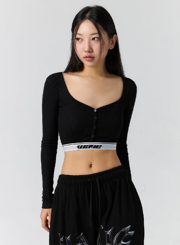The Best Prices Heart Neck Crop Top CS302