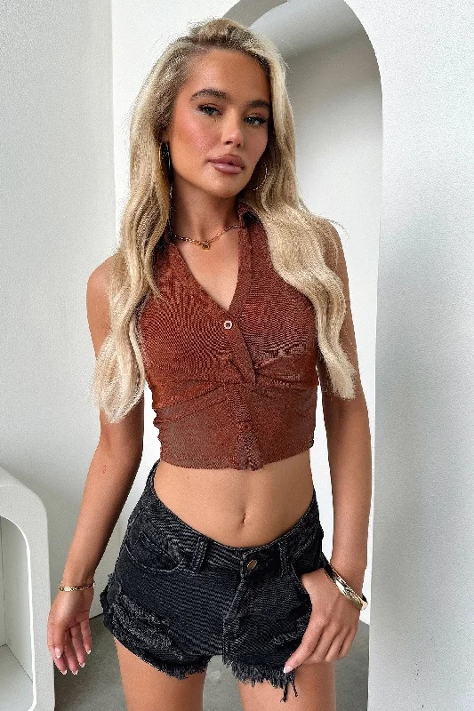 Sale Event Esme Crop - Rust