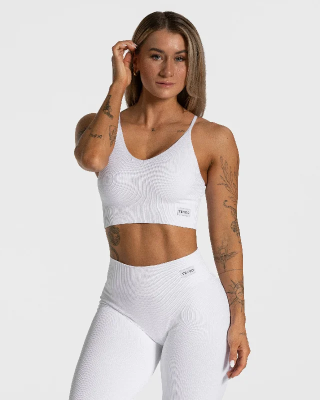 The Best Deal Elegant Cross Top "Weiß"