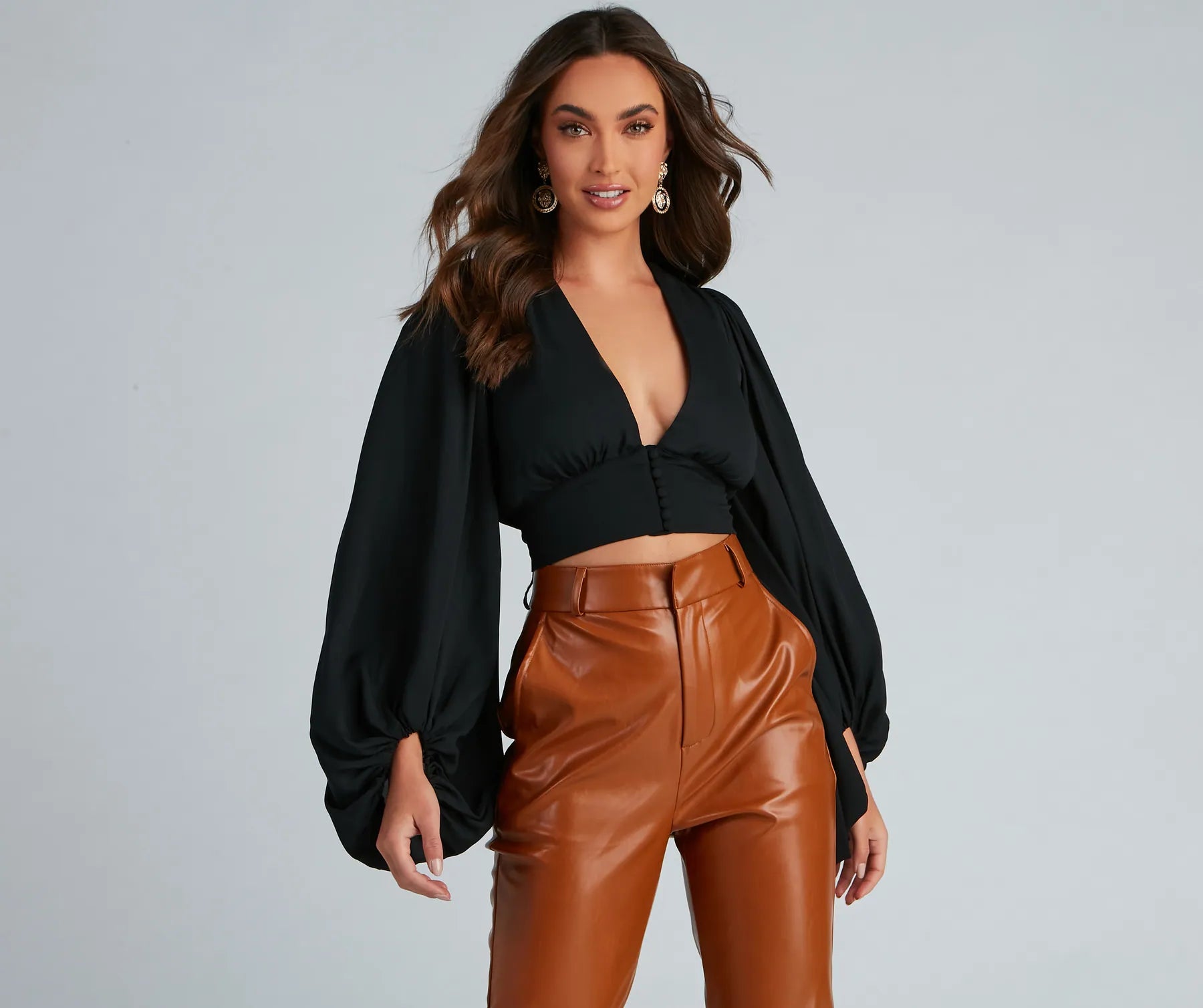Weekend Specials to Snag Chic Drama Chiffon Crop Top
