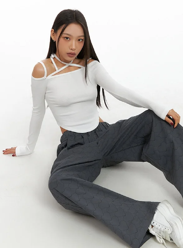 Weekend Savings Spectacle Halter Strap Slim Fit  Top IS427