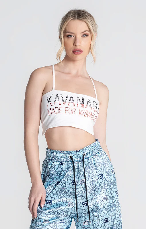 Super Sale White Under Crop Top
