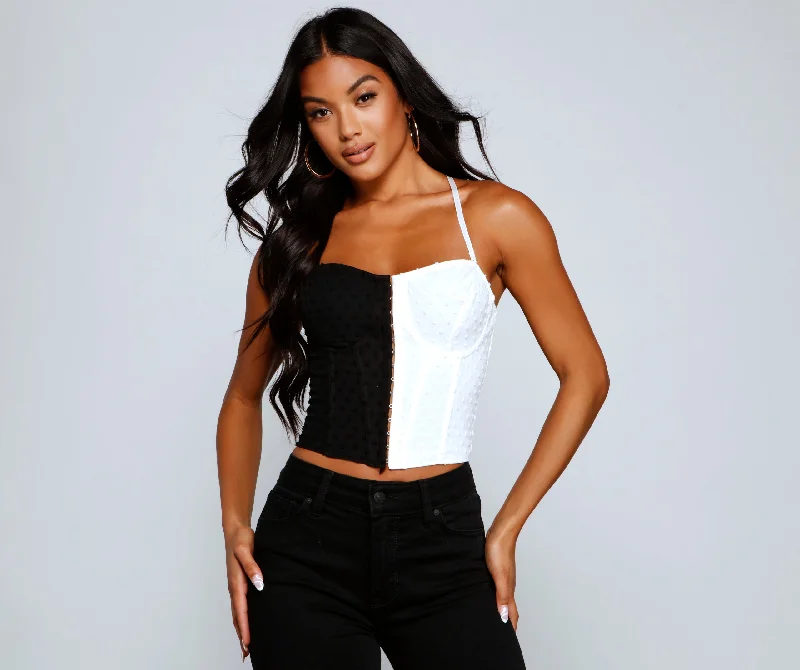 Stock Up Stylish Diva Colorblock Corset
