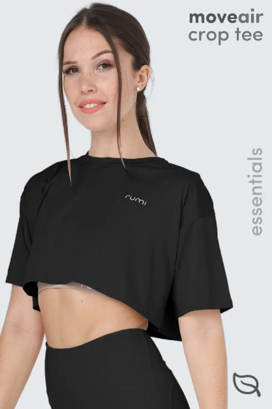 Deal of the Day W MoveAir Tee Cropped - Black