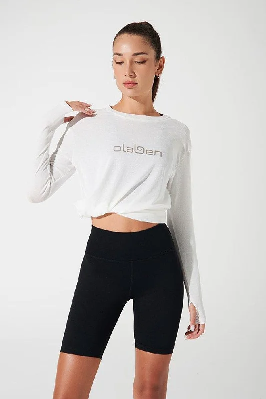 Mega Discount Emmy Long Sleeves Top - White