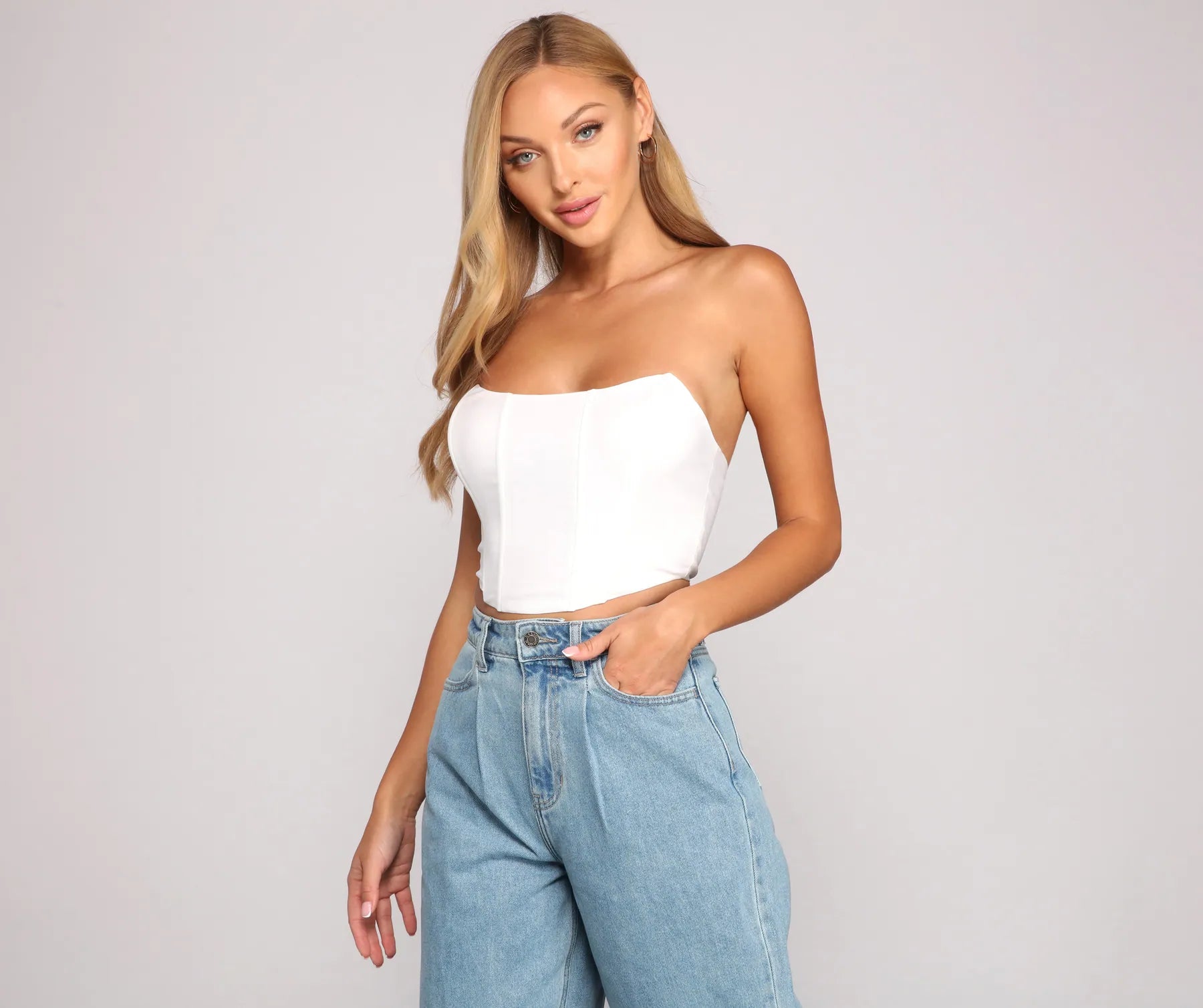 Flash Deal Bold And Glam Cropped Bustier