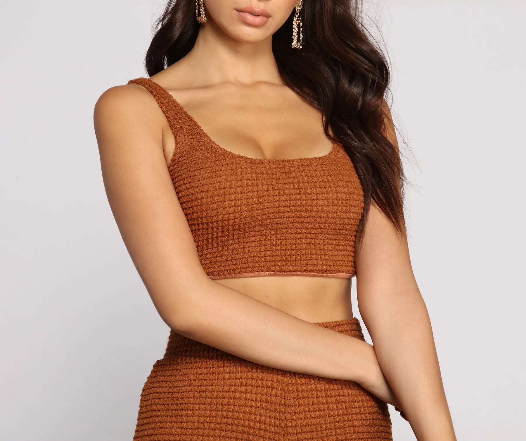 Big Deal Major Cozy Vibes Cropped Tank