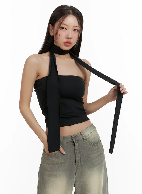 Price Slash Basic Tube Top with Scarf CU404