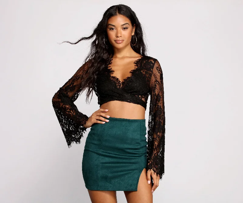 Weekend Steals Await Stunning Sheer Lace Top
