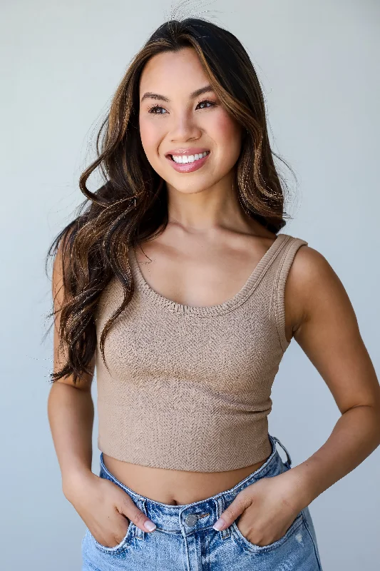 New Deal Get Set Seamless Cropped Tank - DU DEAL